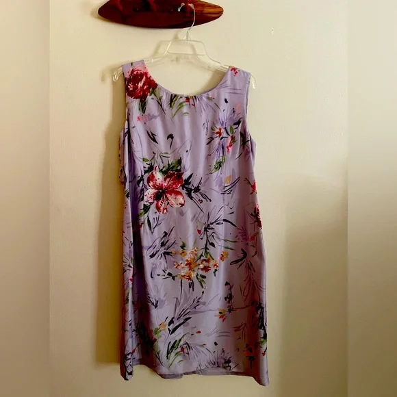 Cold water creek violet sleeveless dress. - Picture 1 of 7
